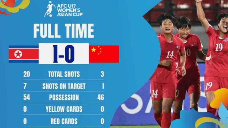中国U17女足3-0印度 力克对手晋级四强