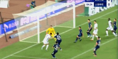 半场：三镇0-1申花，阿苏埃破门，徐皓峰解围失误